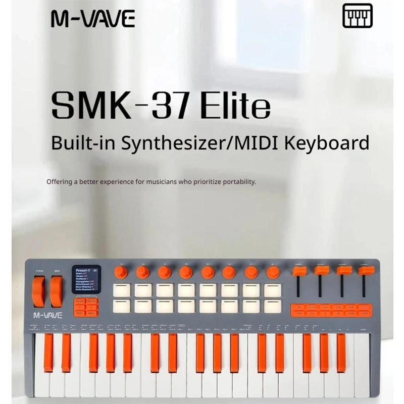 Midi Controller Pad - لوحة مفاتيح MIDI جديدة M-Vave Smk-37pro/Smk37elite